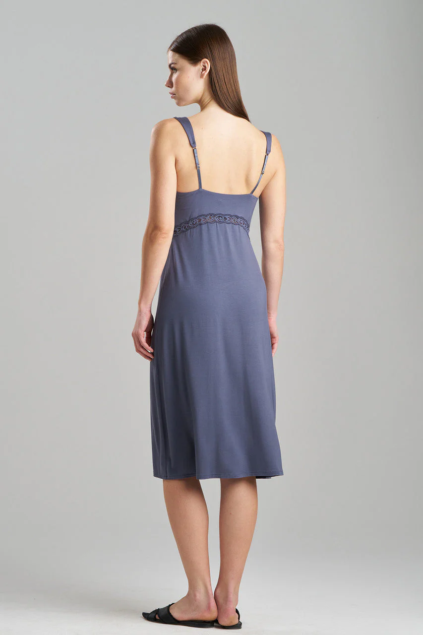 Feathers Essentials Lenzing™ Ecovero™ Viscose Lace Applique Slip Dress - Image 2
