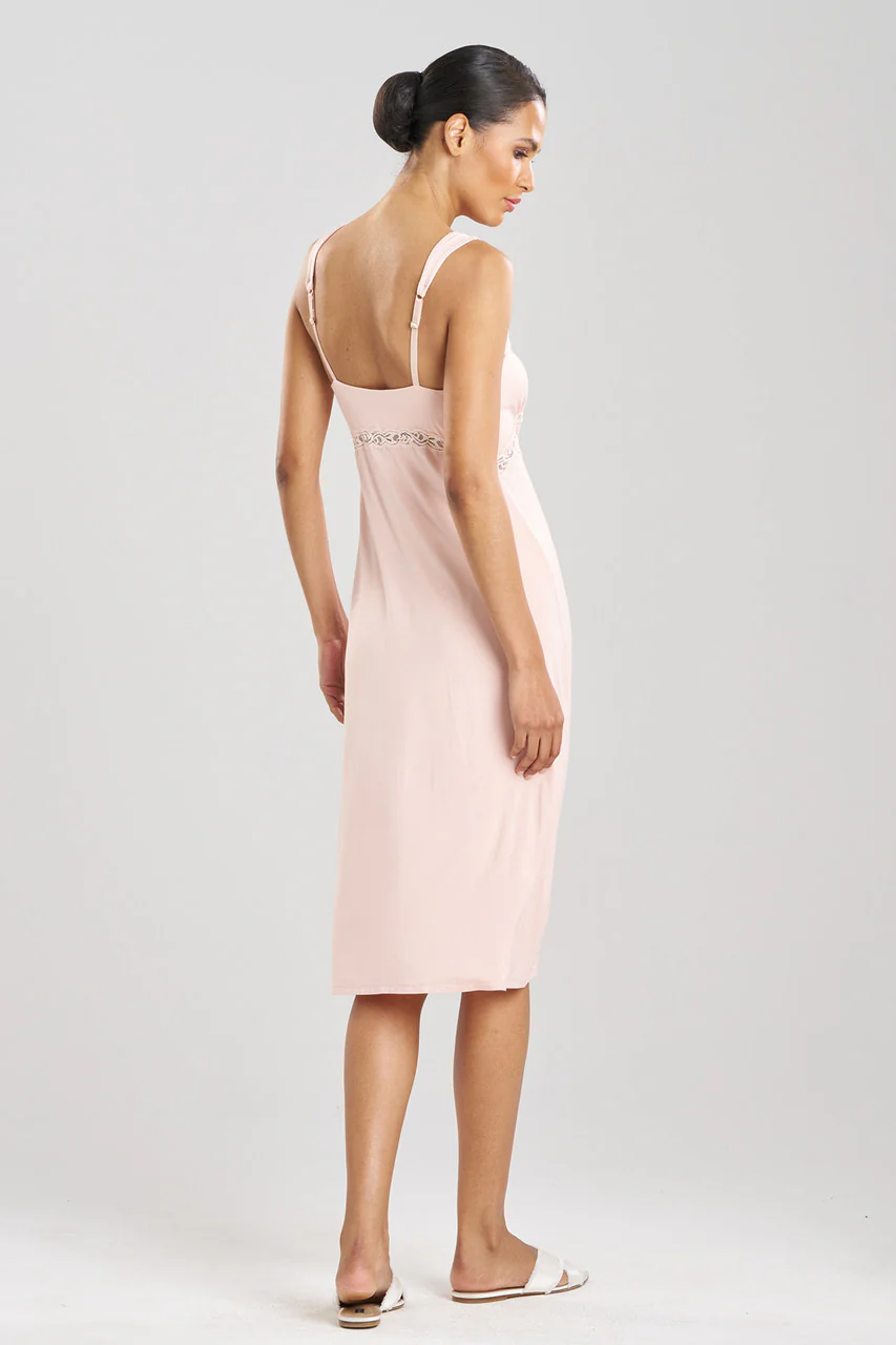 Feathers Essentials Lenzing™ Ecovero™ Viscose Lace Applique Slip Dress - Image 3