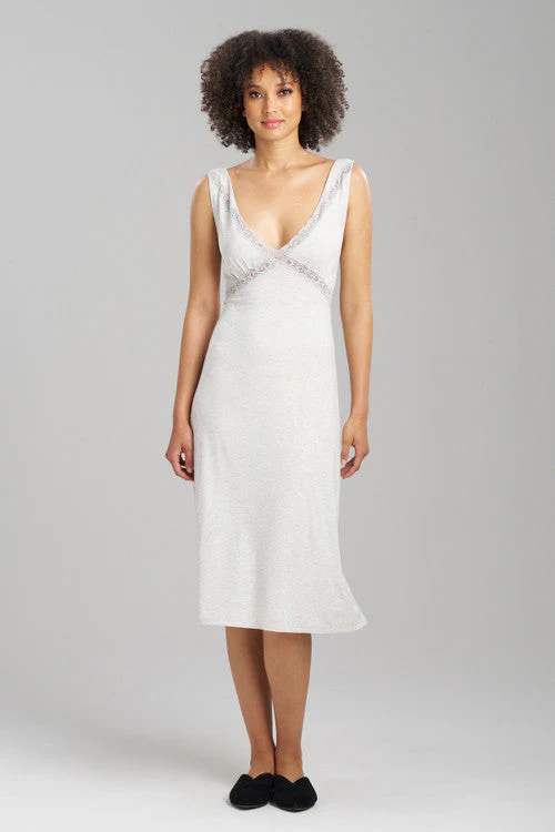 Feathers Essentials Lenzing™ Ecovero™ Viscose Lace Applique Slip Dress - Image 2
