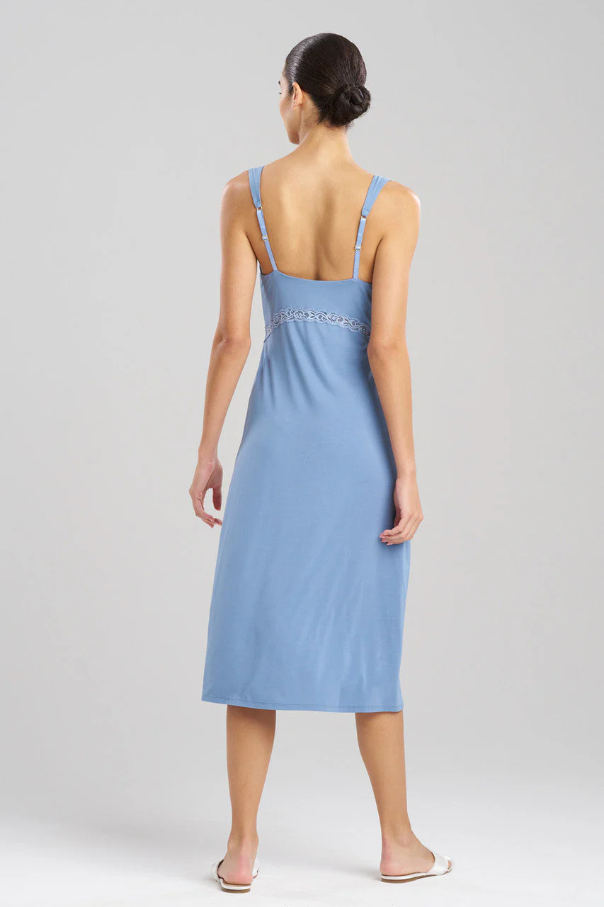 Feathers Essentials Lenzing™ Ecovero™ Viscose Lace Applique Slip Dress - Image 2