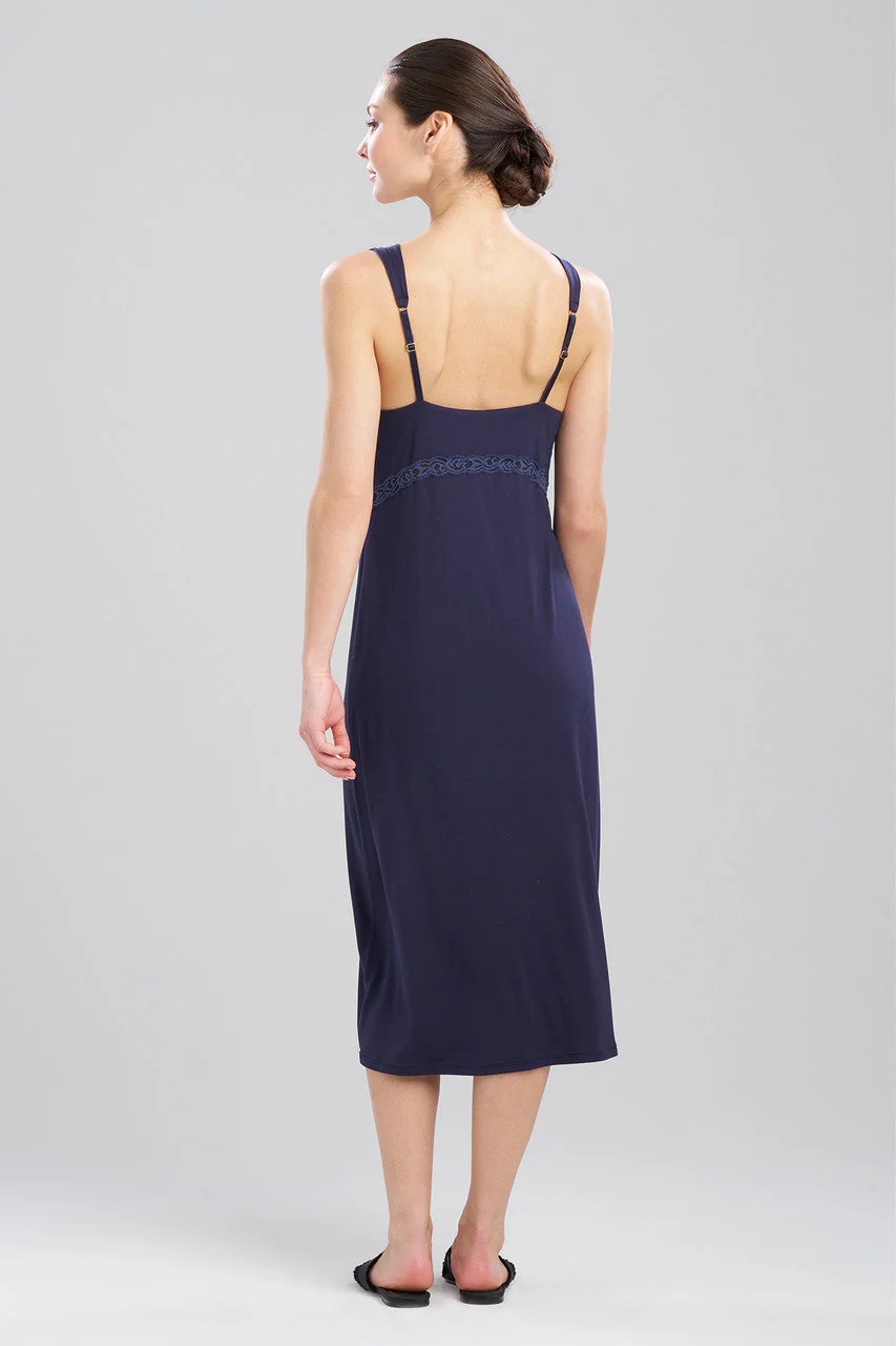 Feathers Essentials Lenzing™ Ecovero™ Viscose Lace Applique Slip Dress - Image 2