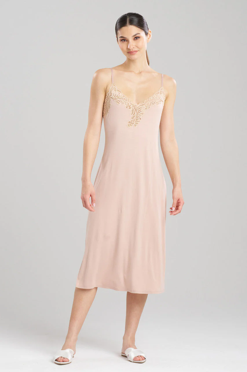 Feathers Essentials Lenzing™ Ecovero™ Viscose Lace Slip Dress
