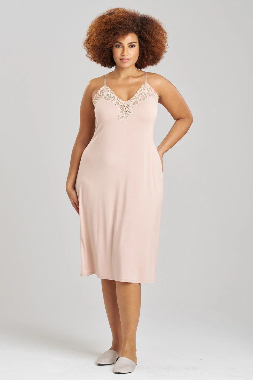 Feathers Essentials Lenzing™ Ecovero™ Viscose Lace Slip Dress - Image 3