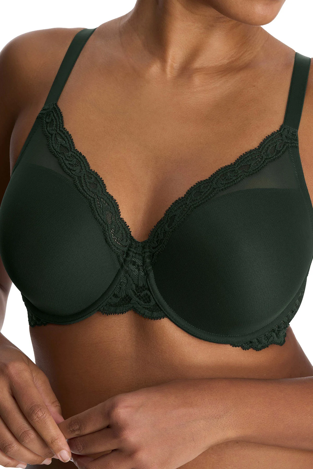 Feathers Full Figure Contour Underwire Bra - Image 3