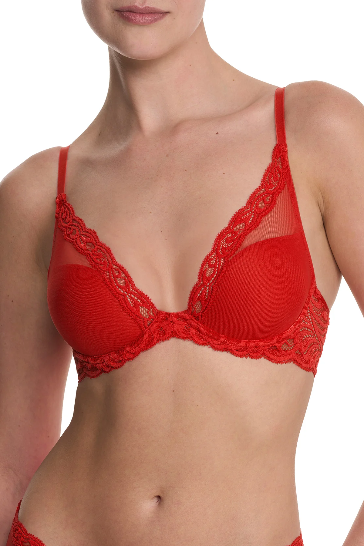 Feathers Plunge T-Shirt Bra - Select Colors - Image 2