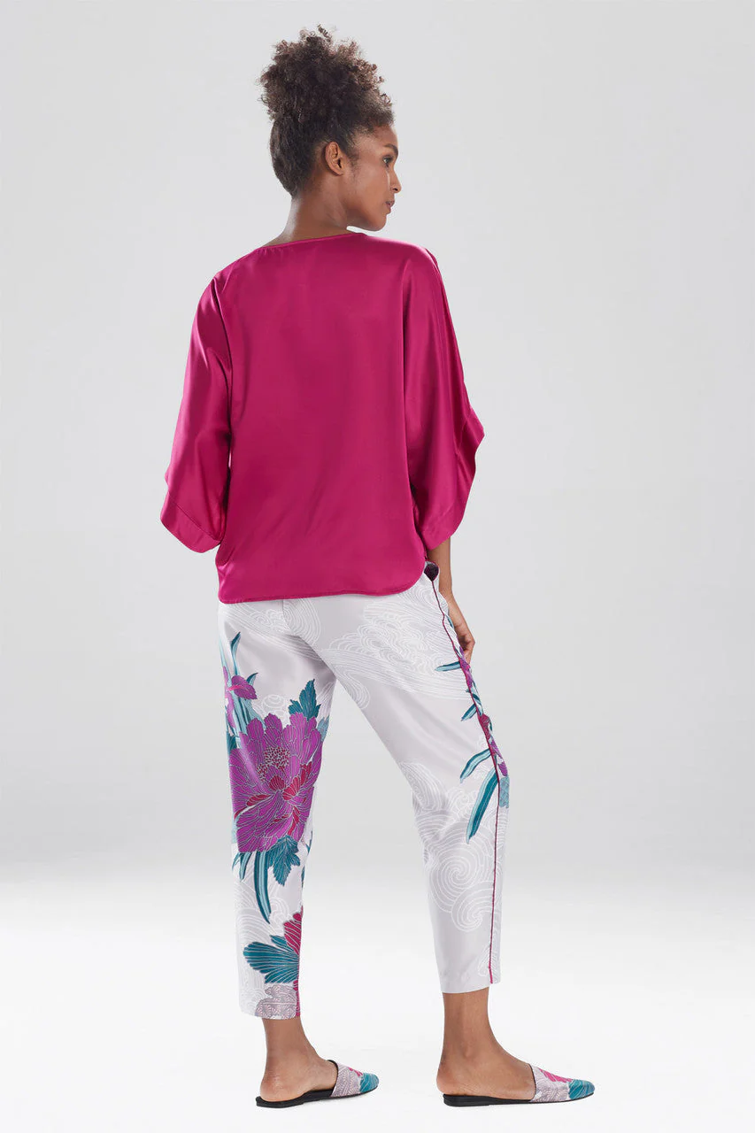 Feathers Satin Elements 3/4 Sleeve Top - Image 3