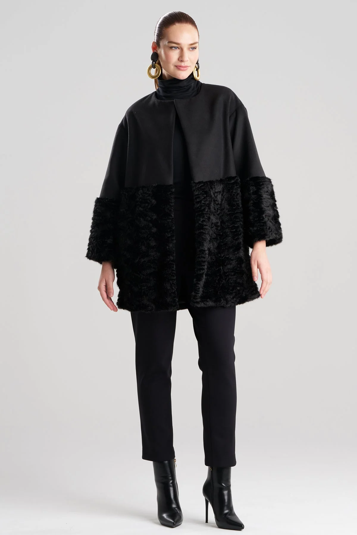 Felt Astrakhan Coat - Image 2