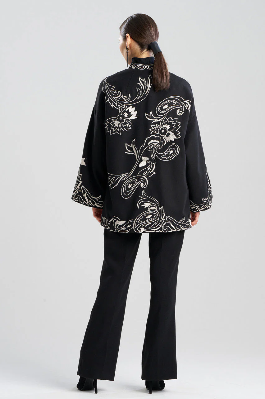 Felt Embroidered Coat - Image 3
