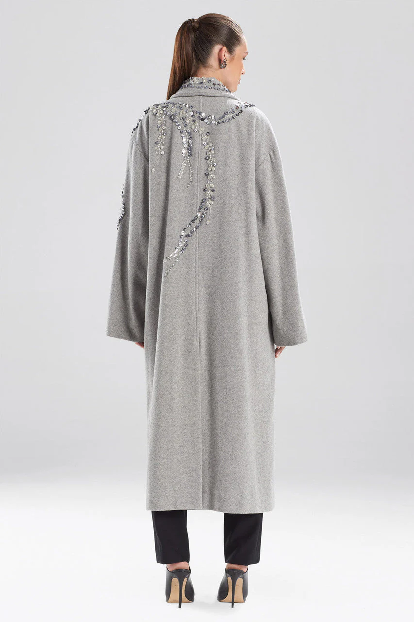 Felted Wool Beaded Coat - Image 2