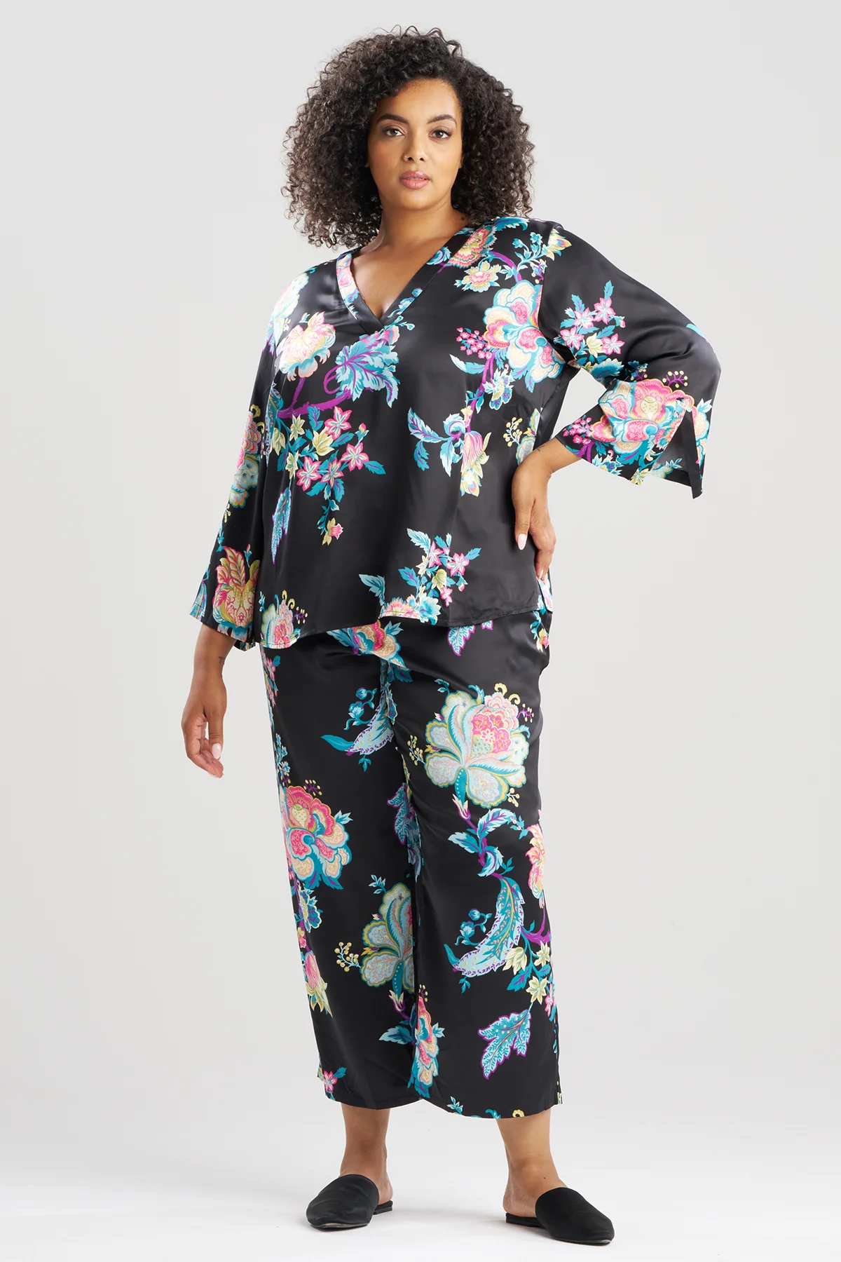 Festival Satin V-Neck PJ - Image 5