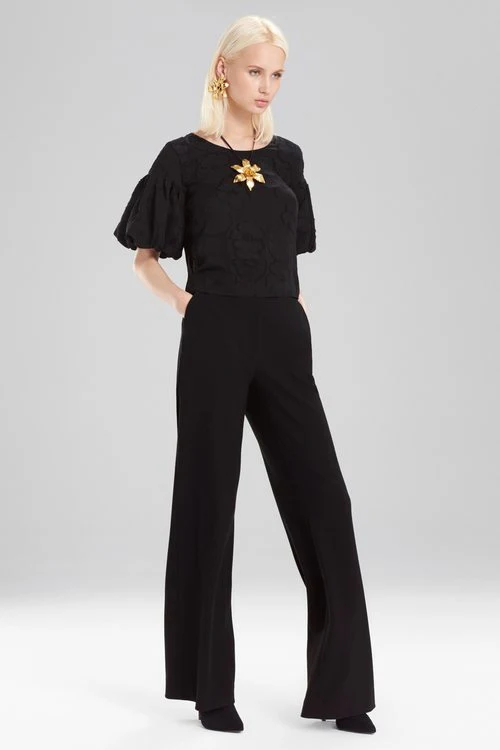 Floral Burnout Balloon Sleeve T-Shirt Top - Image 6