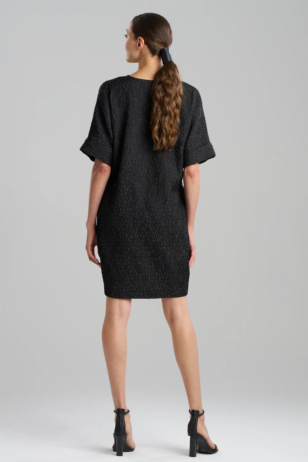 Floral Crinkle Jacquard T-Shirt Dress - Image 2