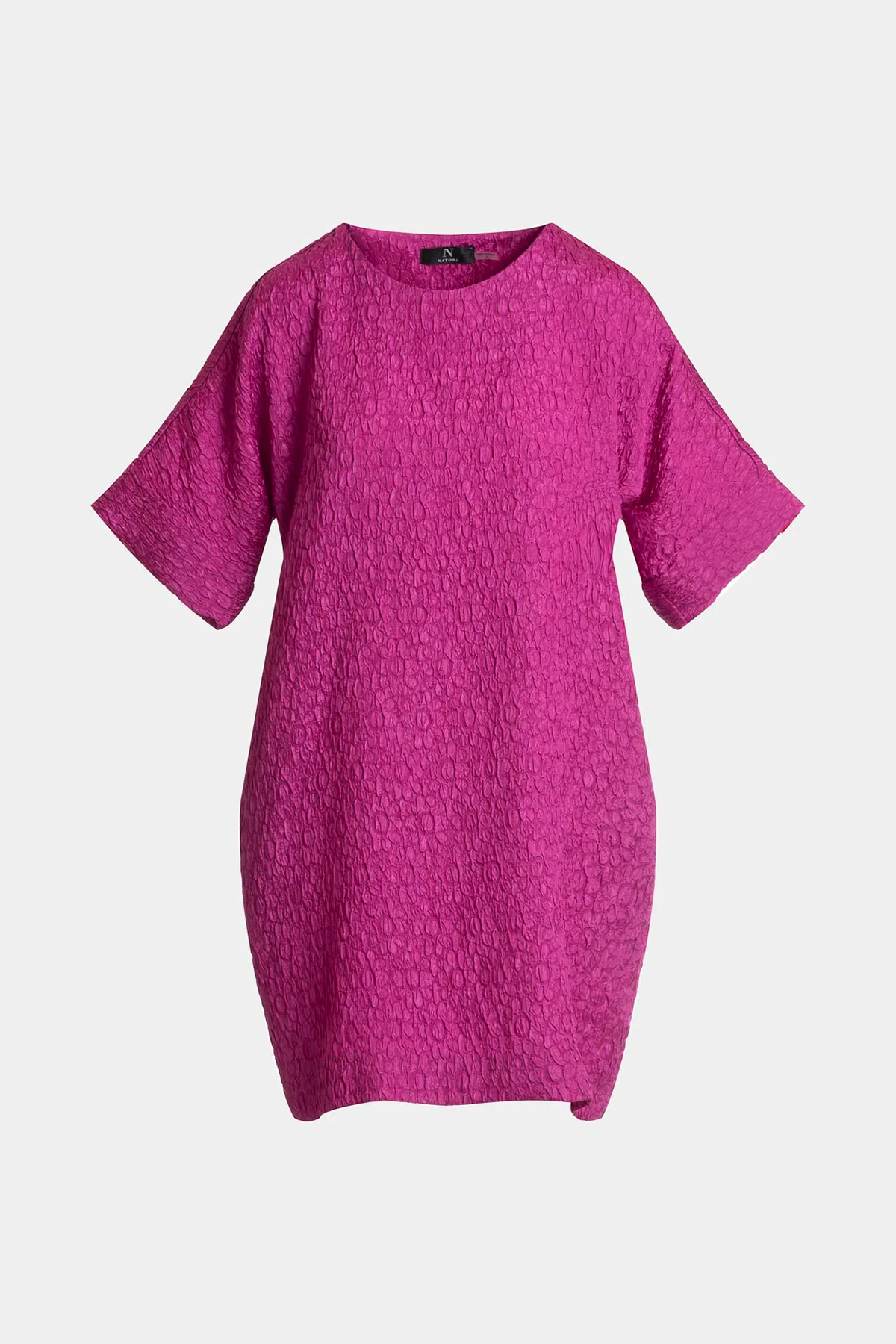 Floral Crinkle Jacquard T-Shirt Dress - Image 3