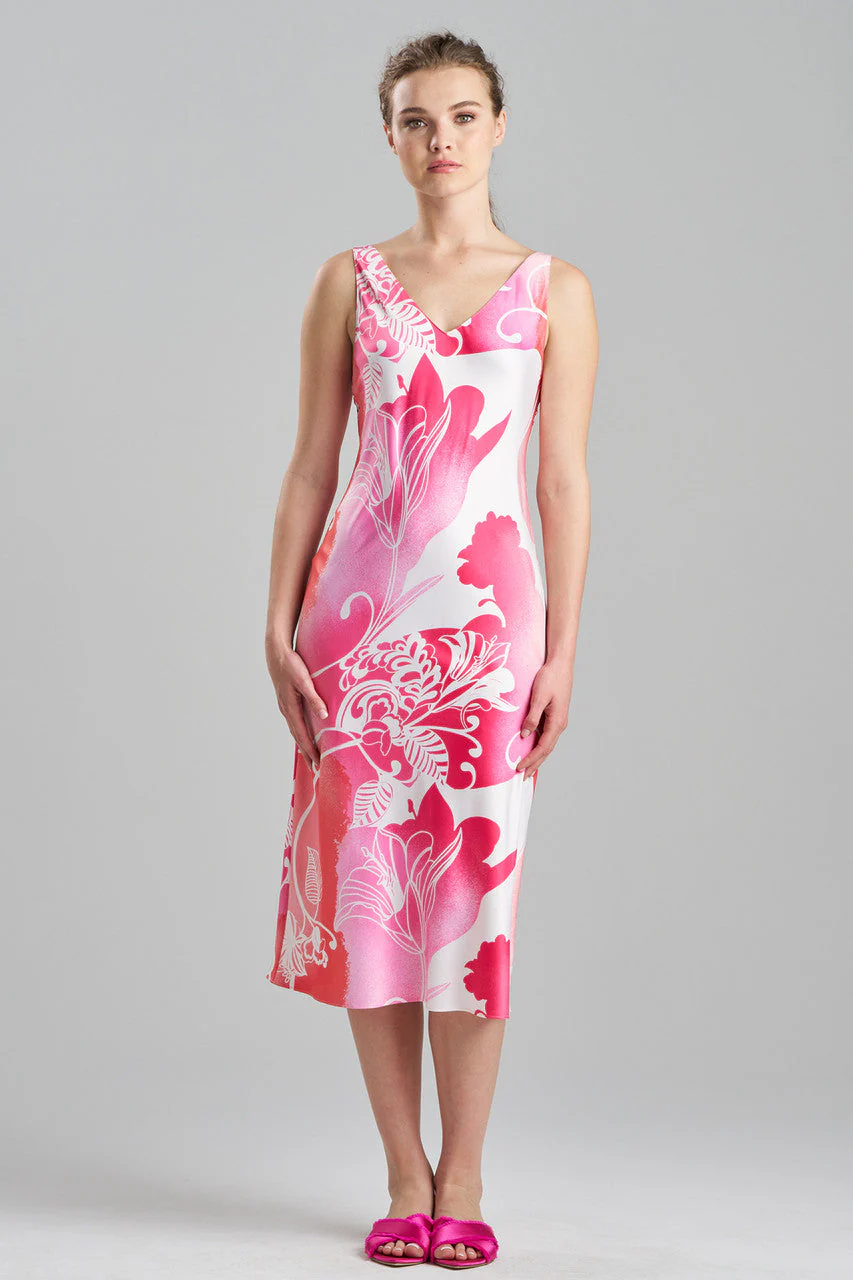 Floral Nouveau Slip Dress