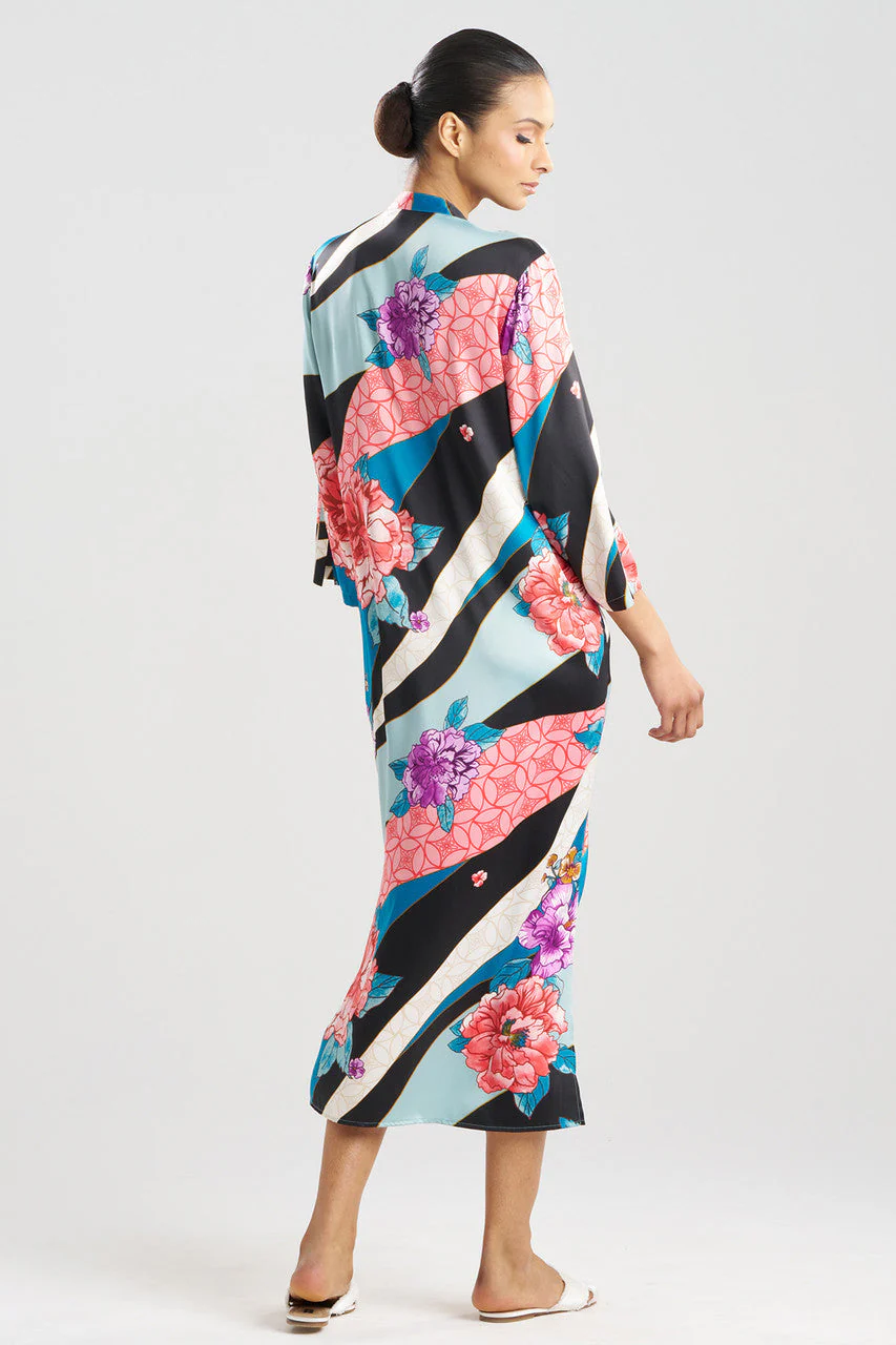 Floral Tapestry Satin Caftan - Image 3