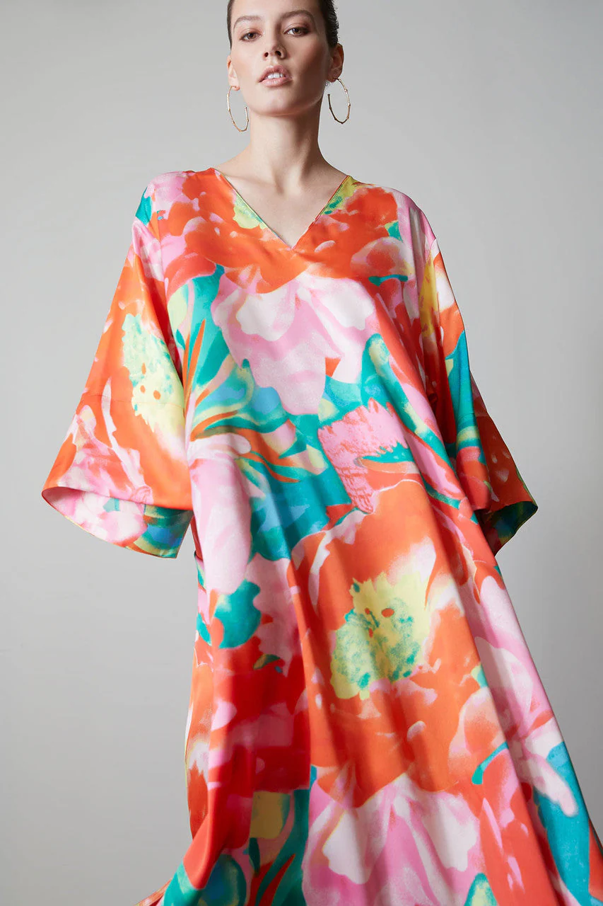 Floral Watercolor Caftan - Image 2