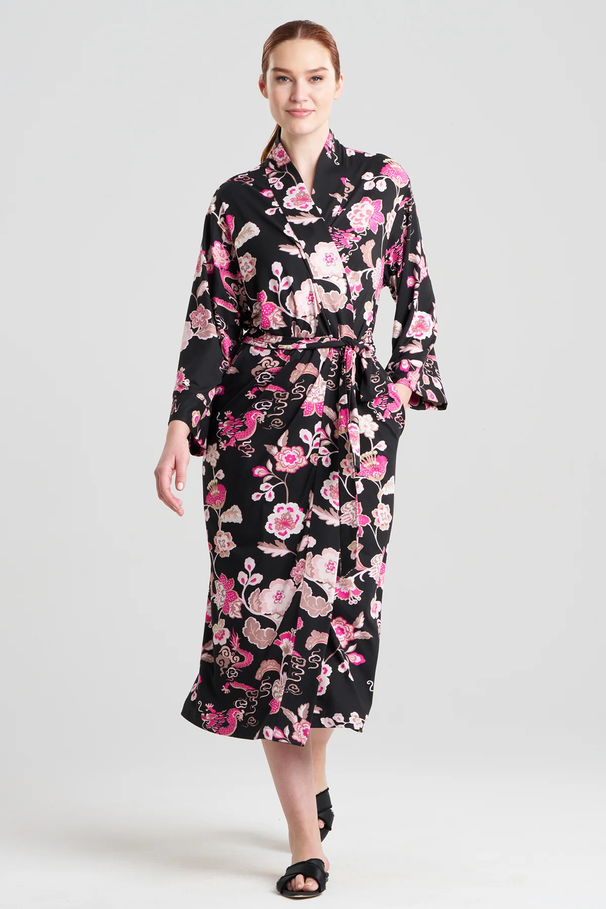 Fluer Dragon Cozy Knit Robe