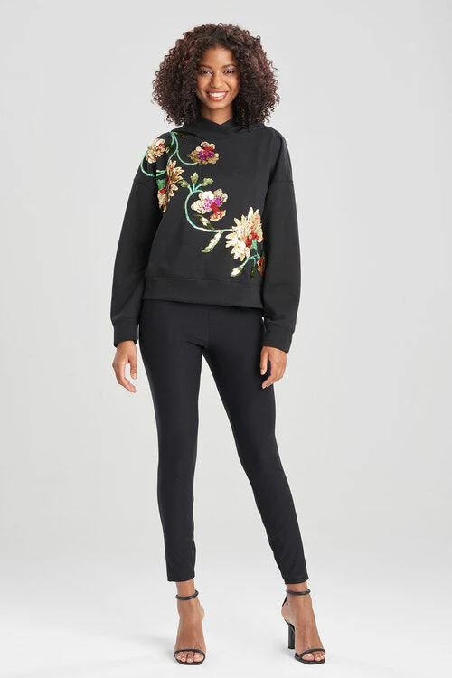 French Terry Chikayo Embroidered Crop Hoodie - Image 7