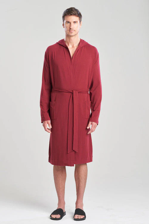 Galen Cotton Modal Hooded Robe - Image 8