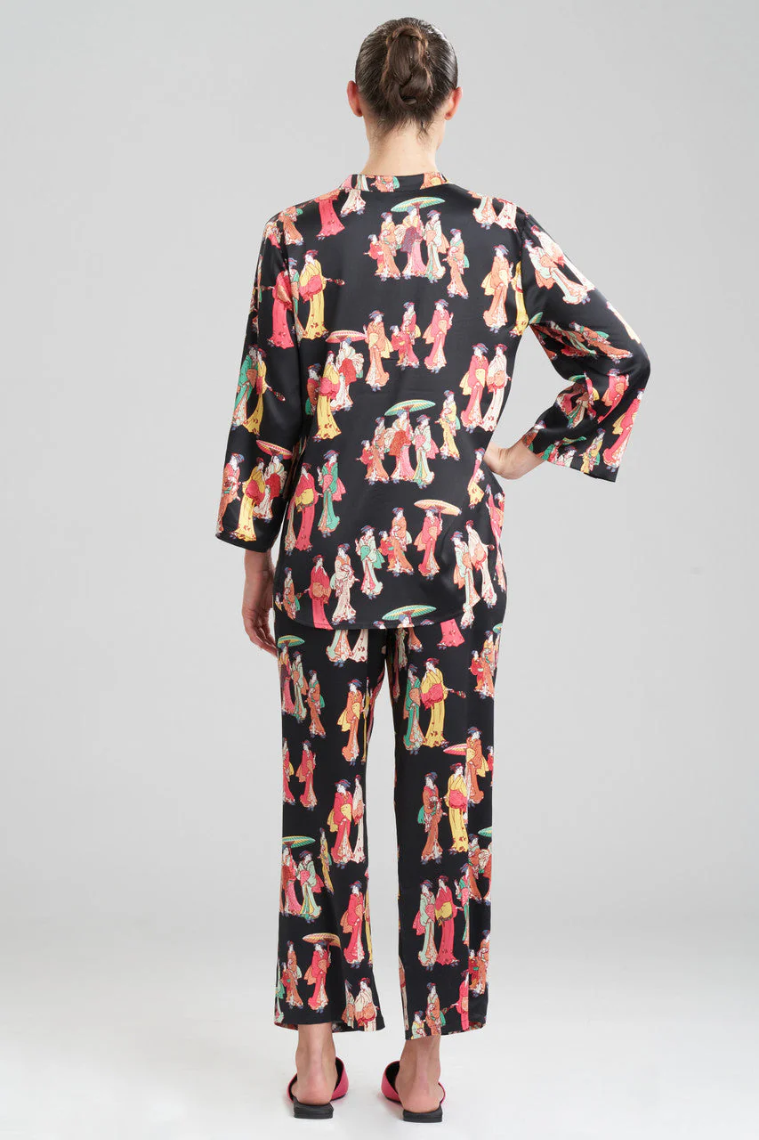 Geisha-Printed Satin PJ - Image 2