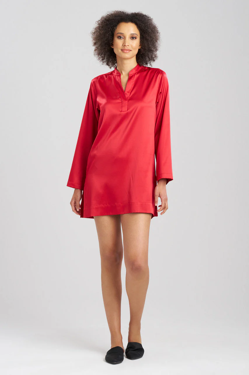 Glamour Mandarin Tunic Sleepshirt