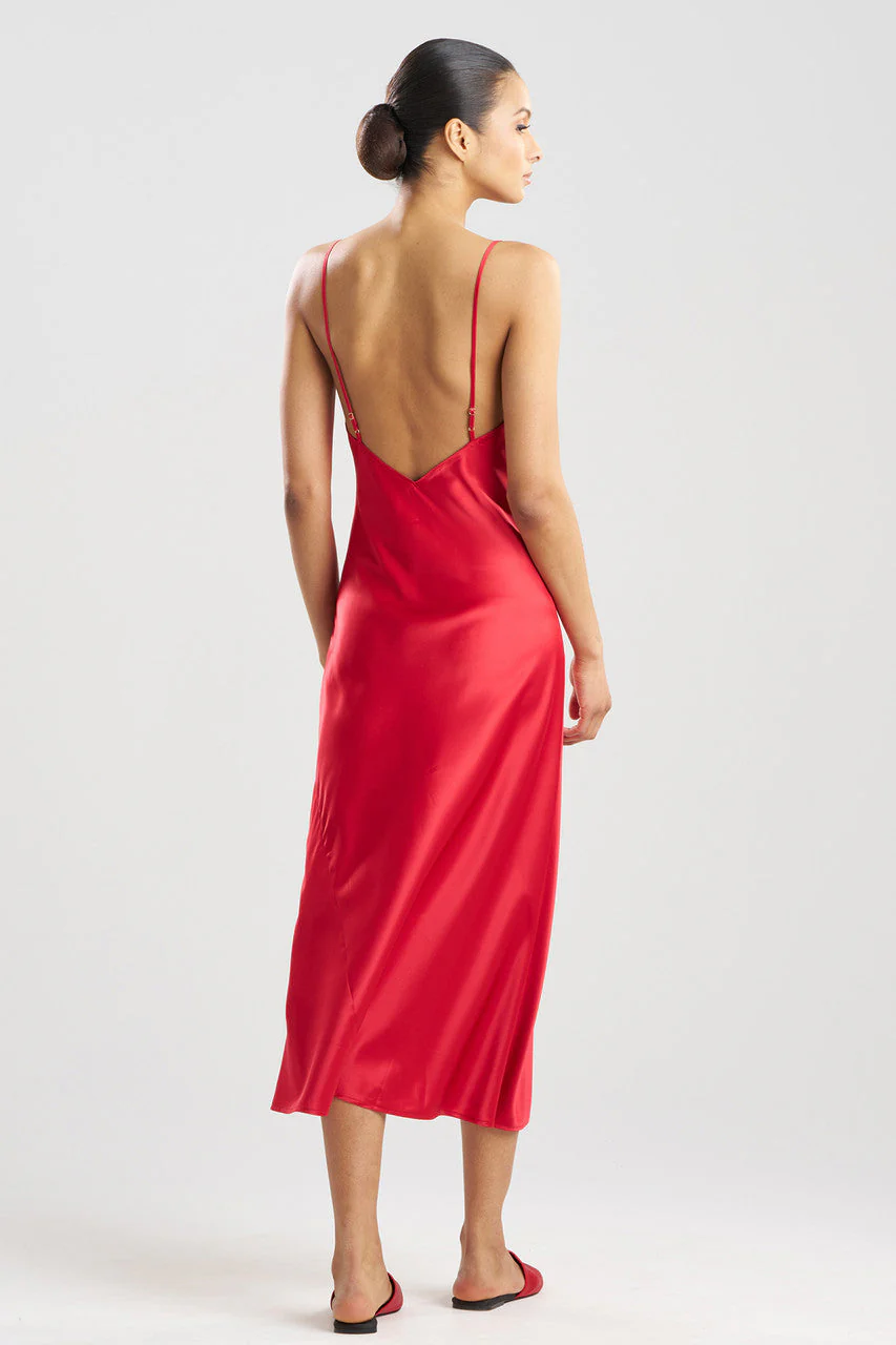 Glamour V-Neck Slip Dress - Image 2
