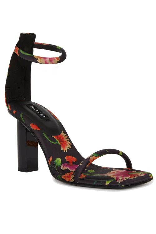 Glow Chikayo Satin Block Heel Sandal - Image 6