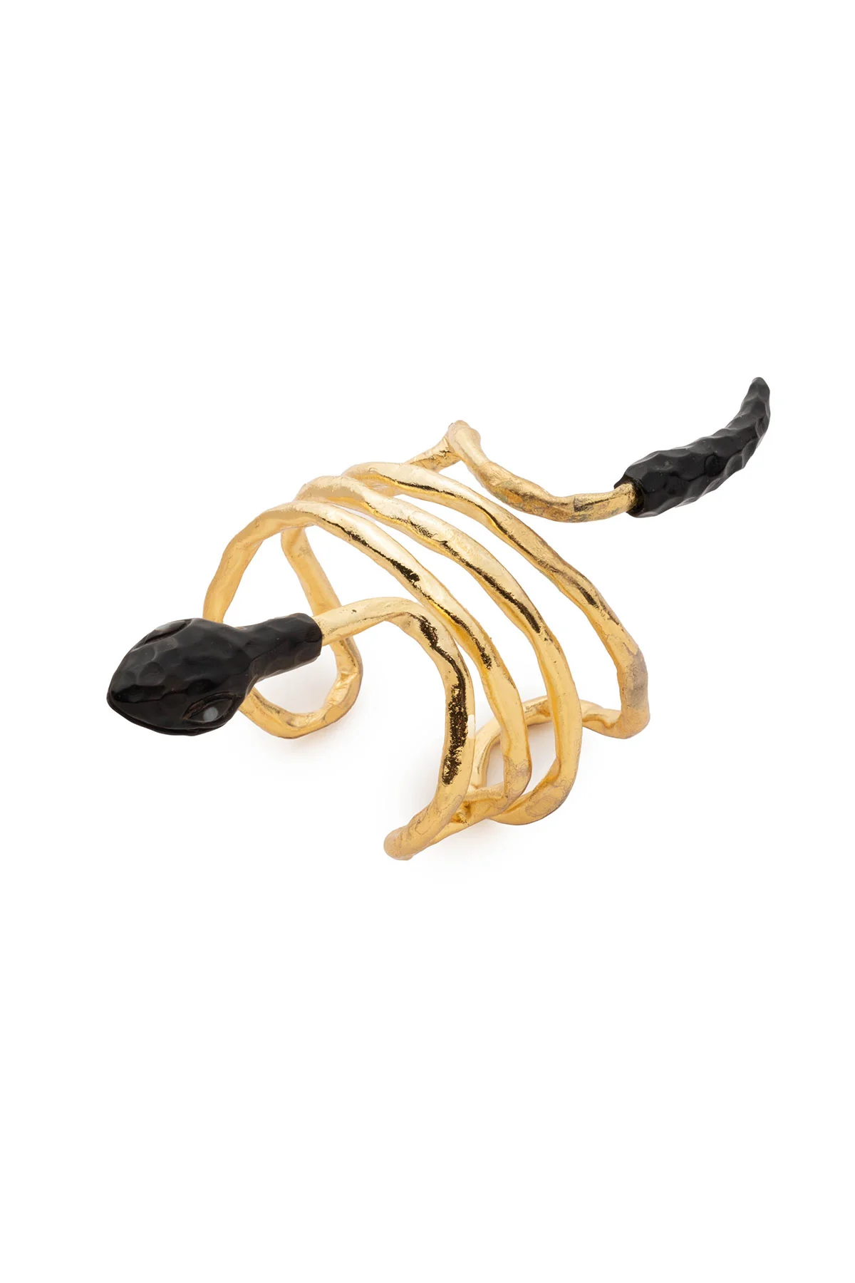 Gold Plated Brass Snake Bracelet