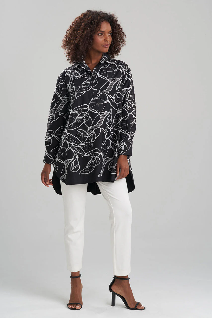 Hana Cotton Poplin Embroidered Shirt - Image 2