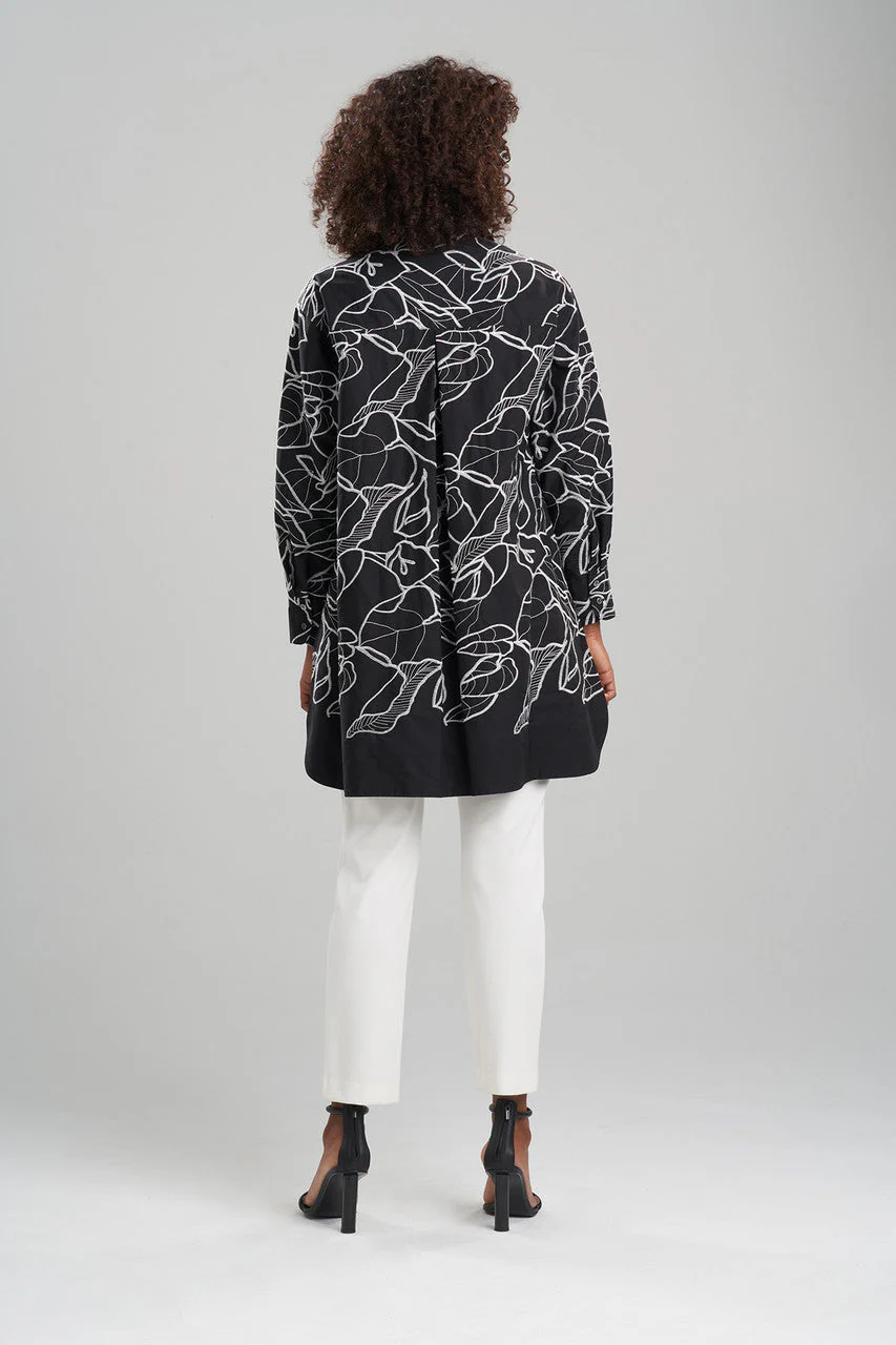 Hana Cotton Poplin Embroidered Shirt - Image 3