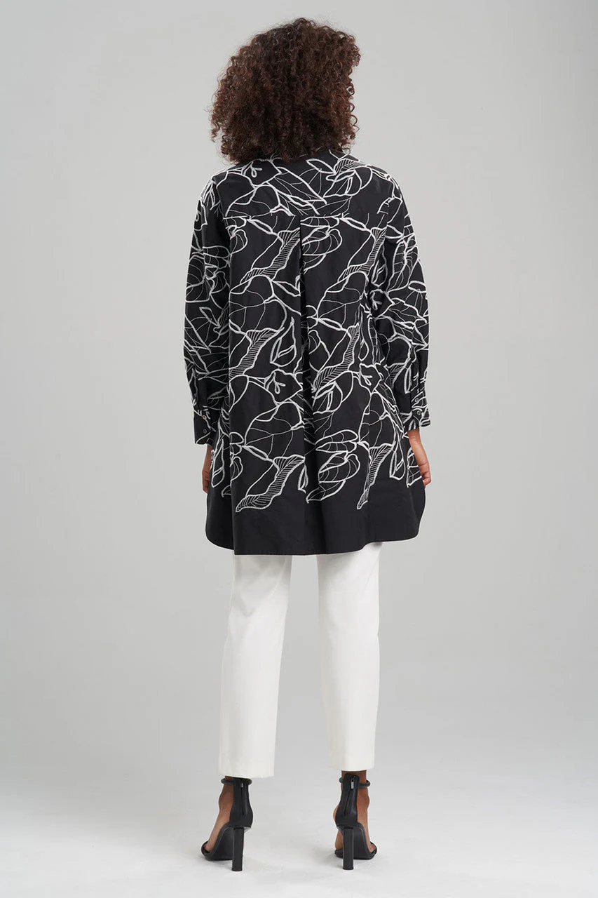 Hana Cotton Poplin Embroidered Shirt - Image 5