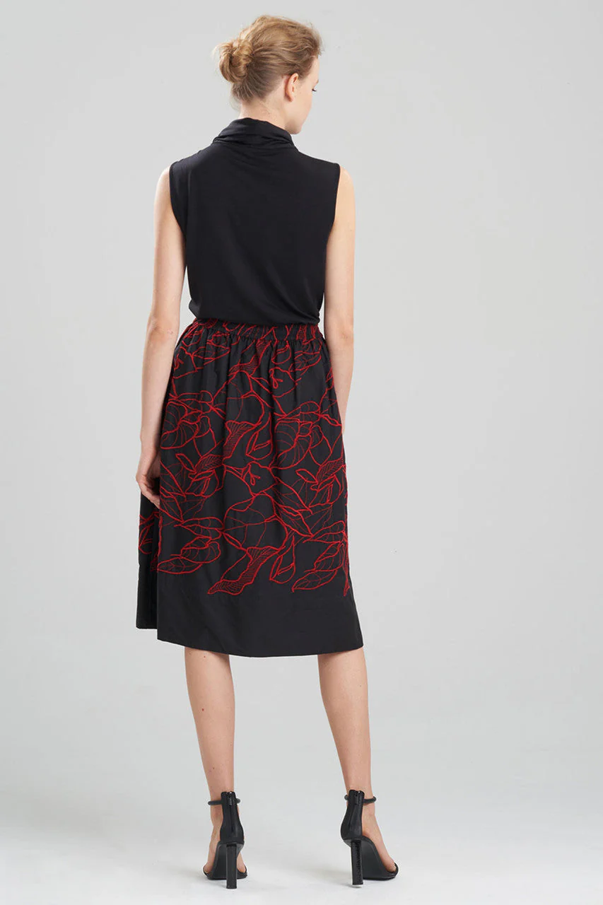 Hana Cotton Poplin Embroidered Skirt - Image 6