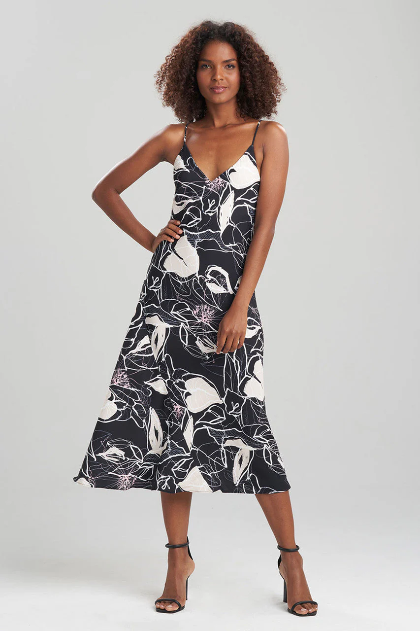 Hana Fluid Crepe Slip Dress - Image 2