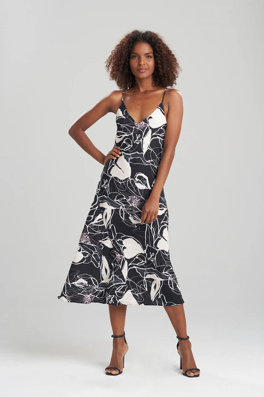 Hana Fluid Crepe Slip Dress - Image 4