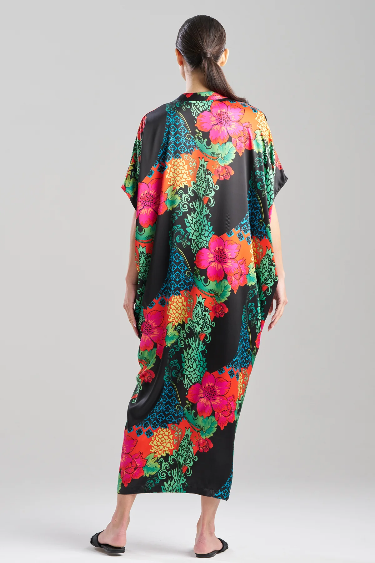 Harvest Printed Satin Wedge Caftan - Image 2