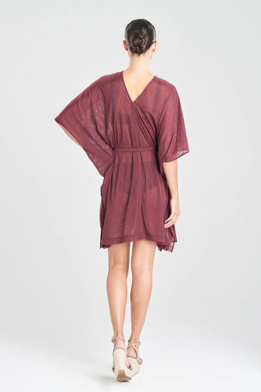 Heleneca Mesh Belted Short Caftan - Image 2