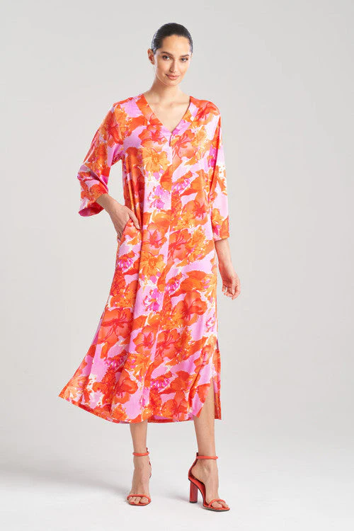 Hibiscus Zip Caftan - Image 10