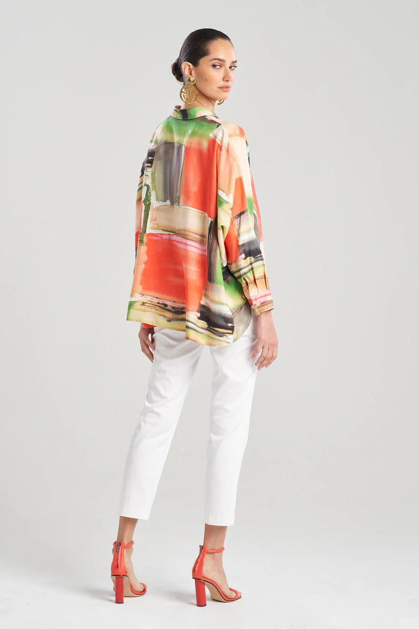 Hikaru Cotton Silk Caftan Shirt - Image 3