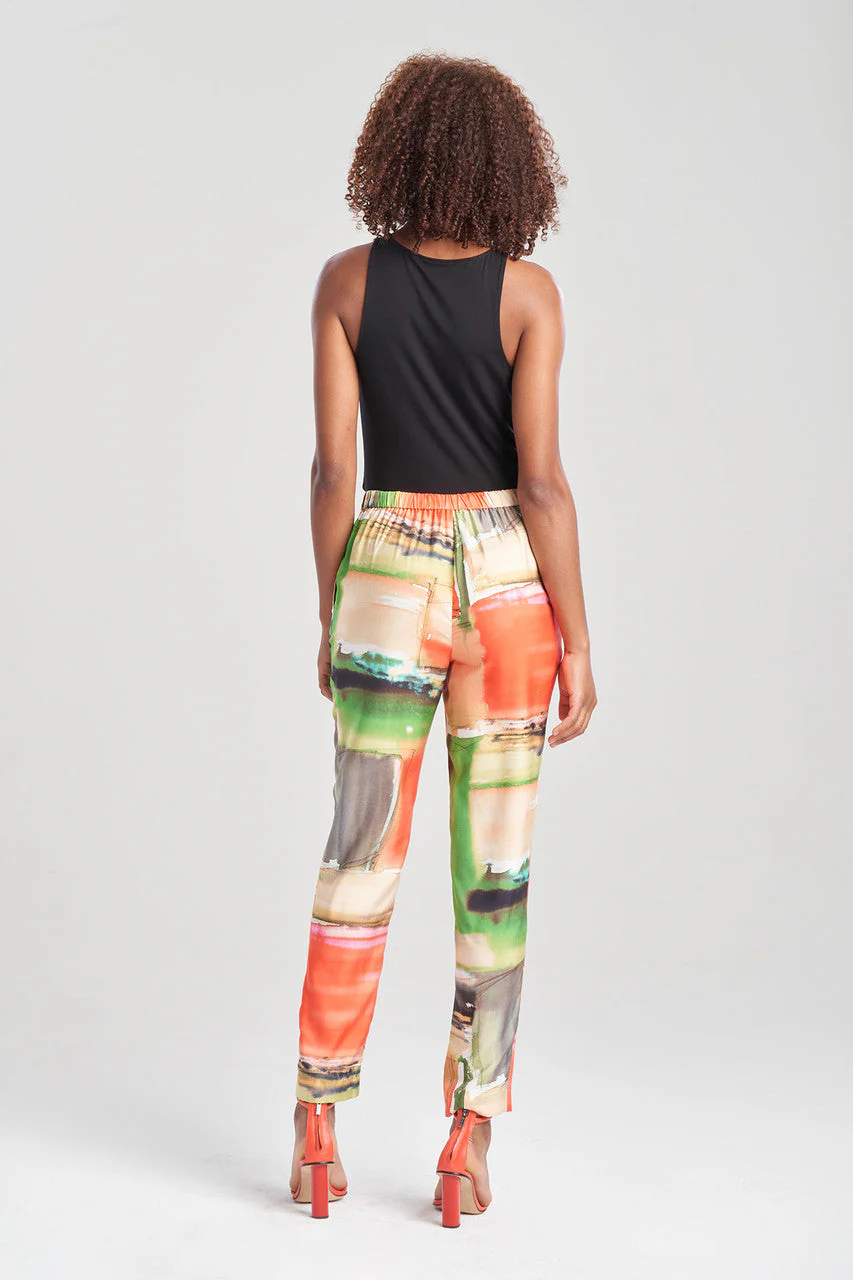 Hikaru Cotton Silk Pull On Tapered Pants - Image 2