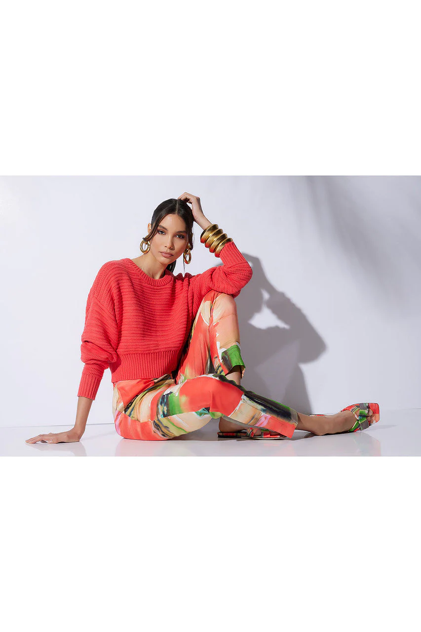 Hikaru Cotton Silk Pull On Tapered Pants - Image 4