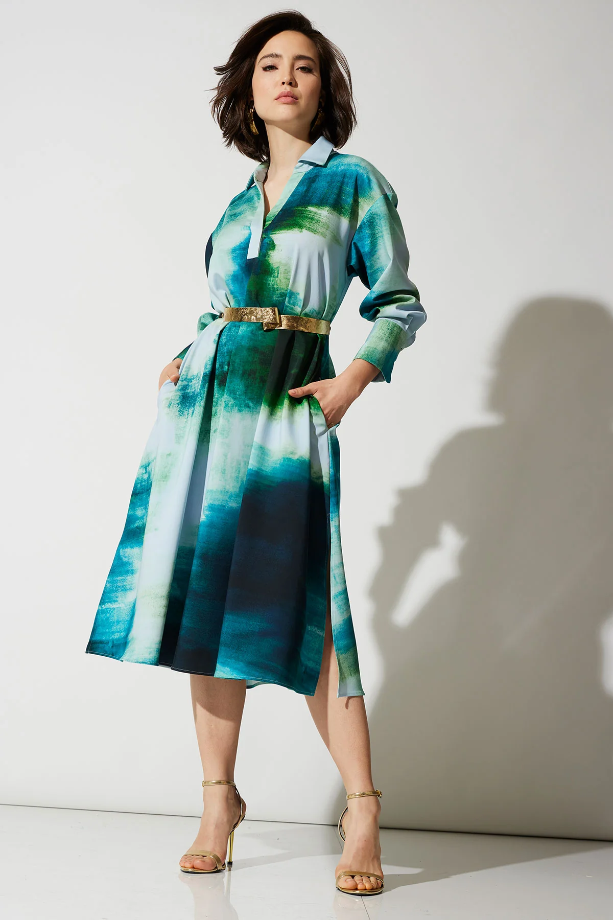 Hisui Cotton Chino Oversized Shirtdress