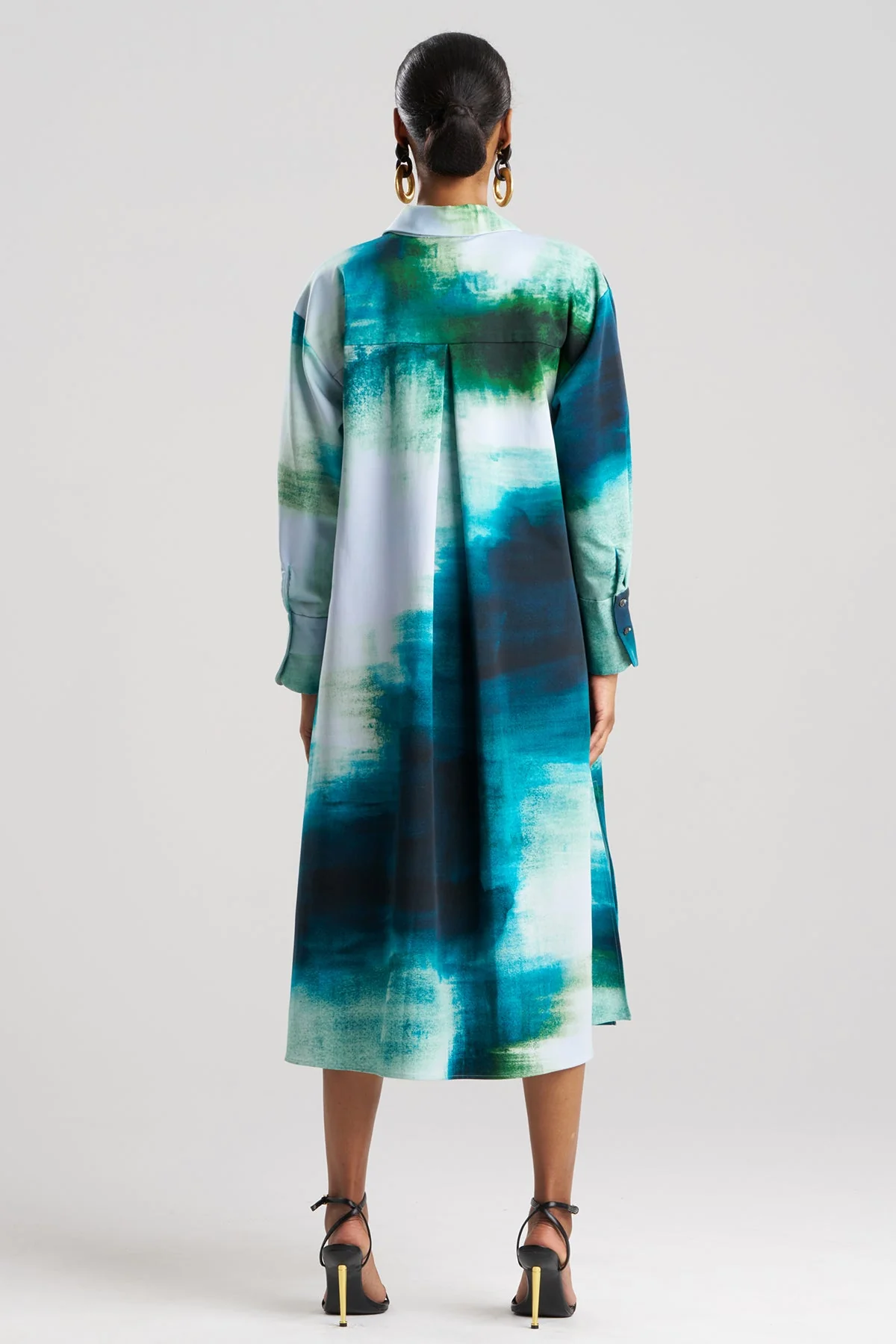 Hisui Cotton Chino Oversized Shirtdress - Image 3