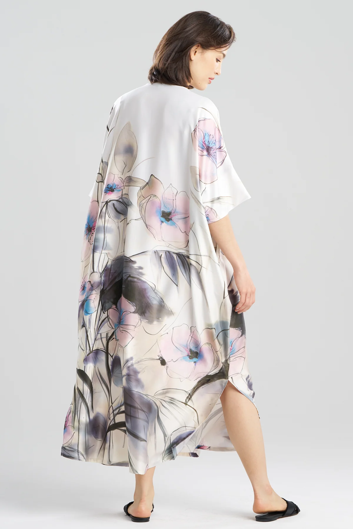 Hiyaku Printed Charmeuse Caftan - Image 2