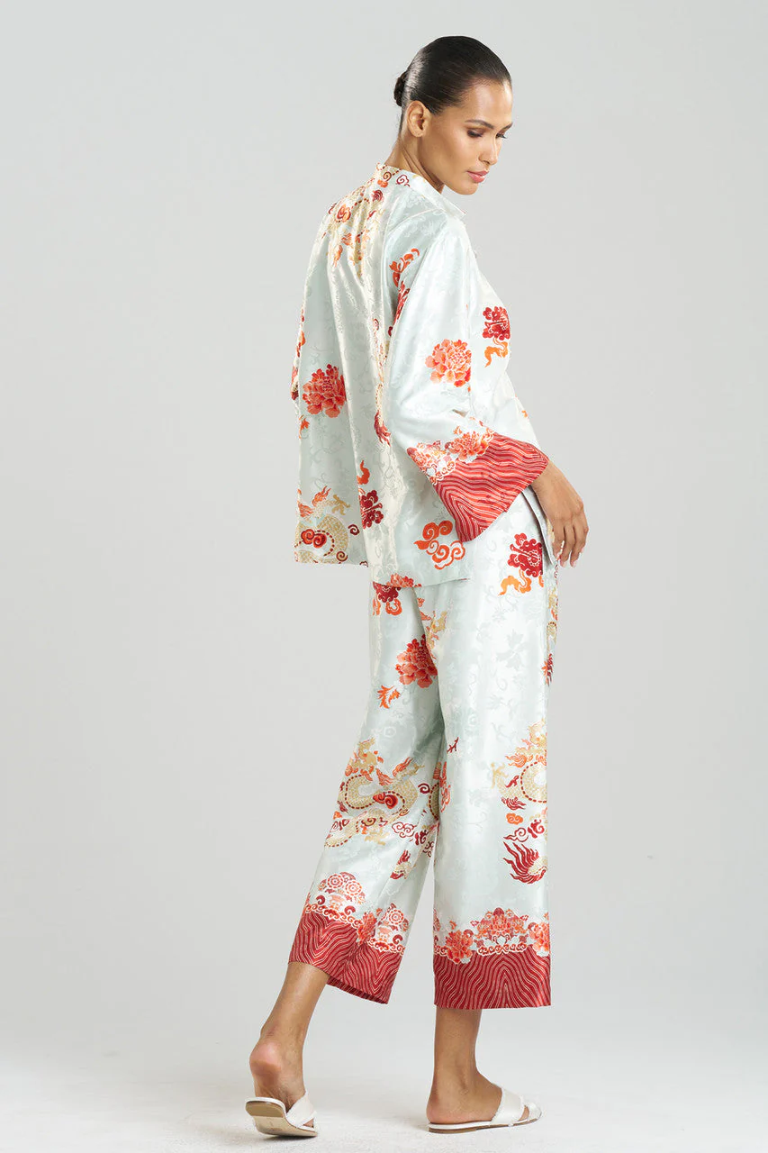 Imperial Dragon Jacquard Mandarin PJ - Image 2