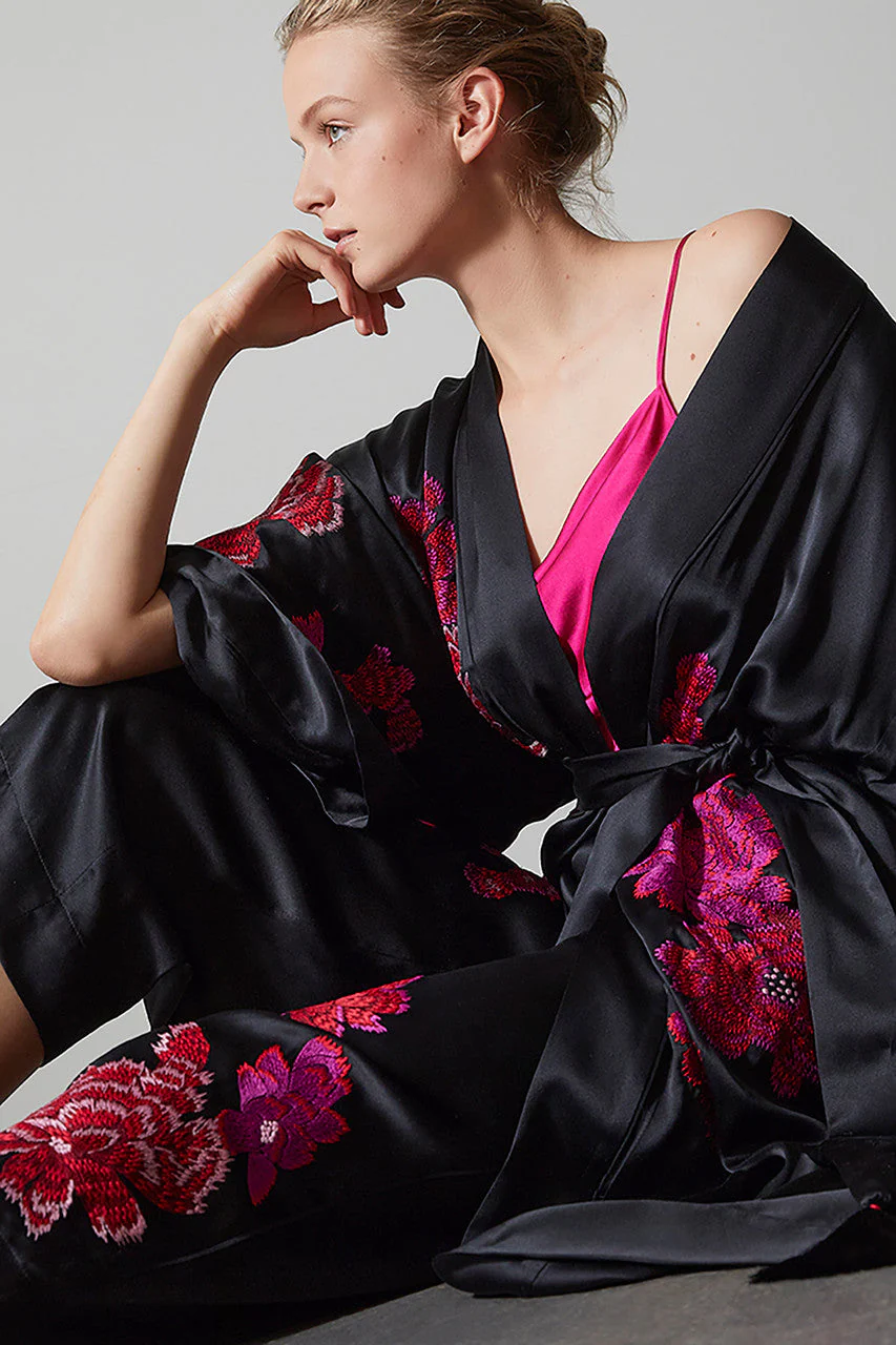 Imperial Embroidery Silk Pants - Image 5