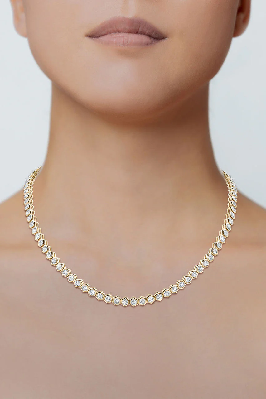 Indochine Diamond Tennis Necklace - Image 6