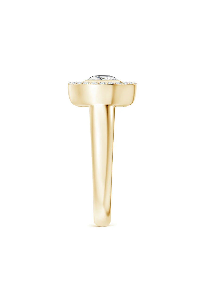 Infinity 14K Gold with Black & White Diamond Two Stone Statement Ring - Image 2