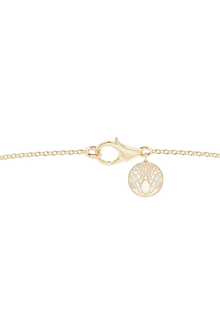 Infinity Concentric Circle 14K Gold and Amethyst Pendant Necklace - Image 4