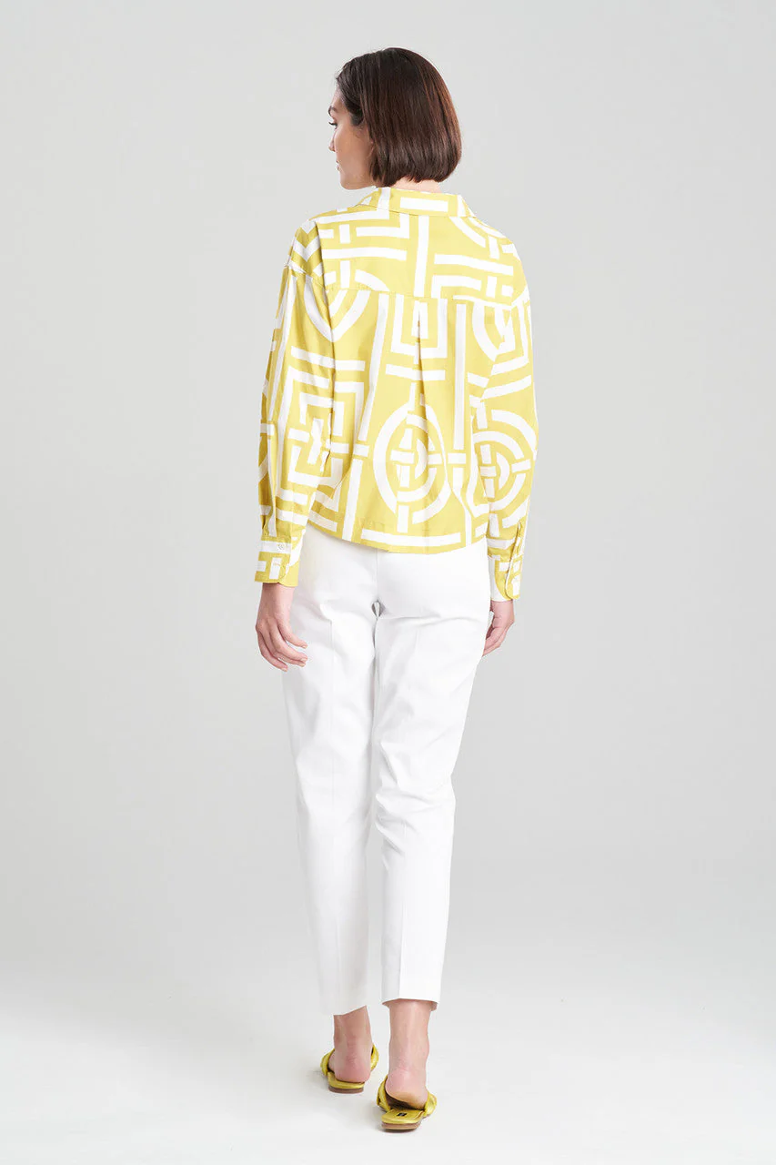 Infinity Cotton Poplin Pleated Top - Image 2