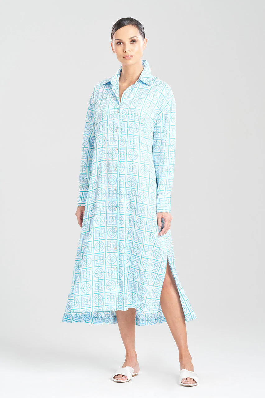 Infinity Cotton Sateen Long Sleepshirt - Image 2